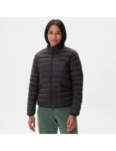 Lacoste - Lacoste Women&#039;s High Collar Quilted Black Coat BF2403